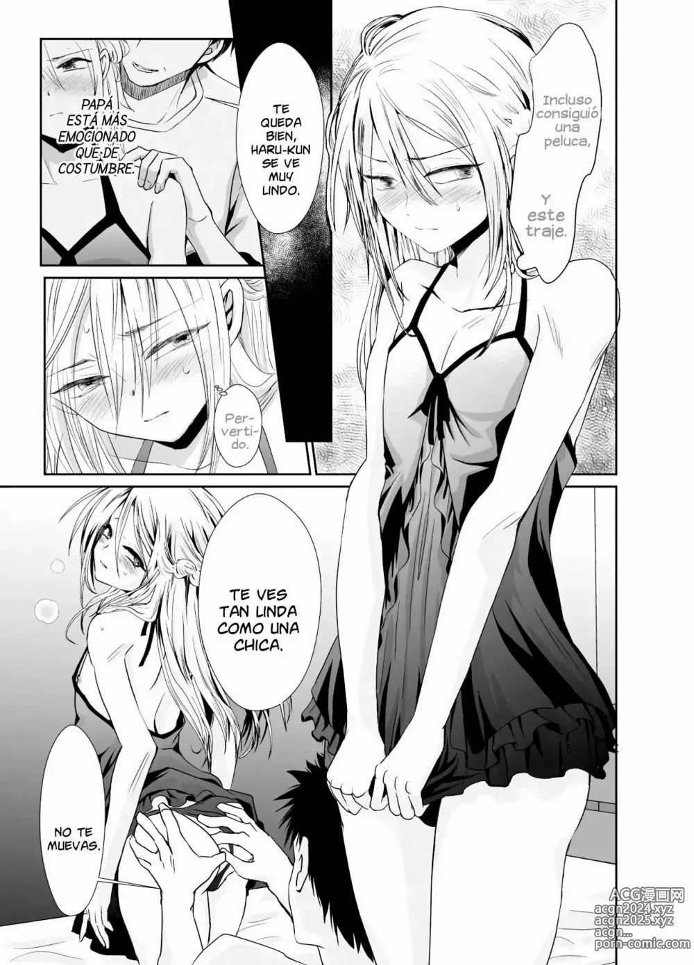 Page 41 of doujinshi Soy Heterosexual Pero Mi Padrastro Me Convirtio en su Mujer 1 y 2