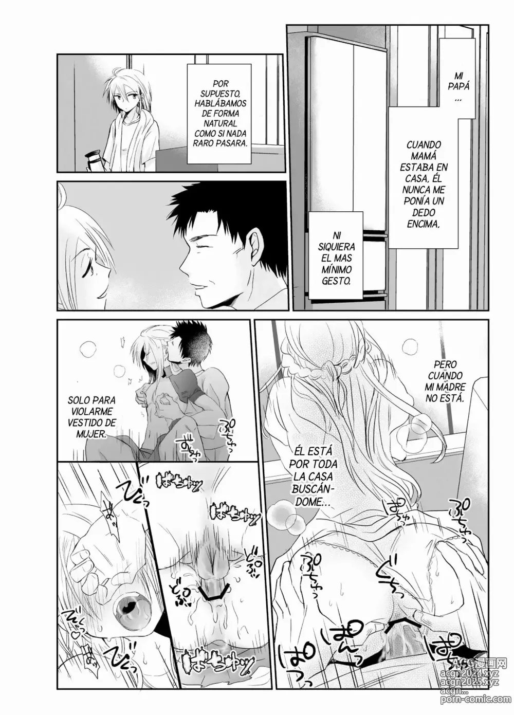 Page 46 of doujinshi Soy Heterosexual Pero Mi Padrastro Me Convirtio en su Mujer 1 y 2