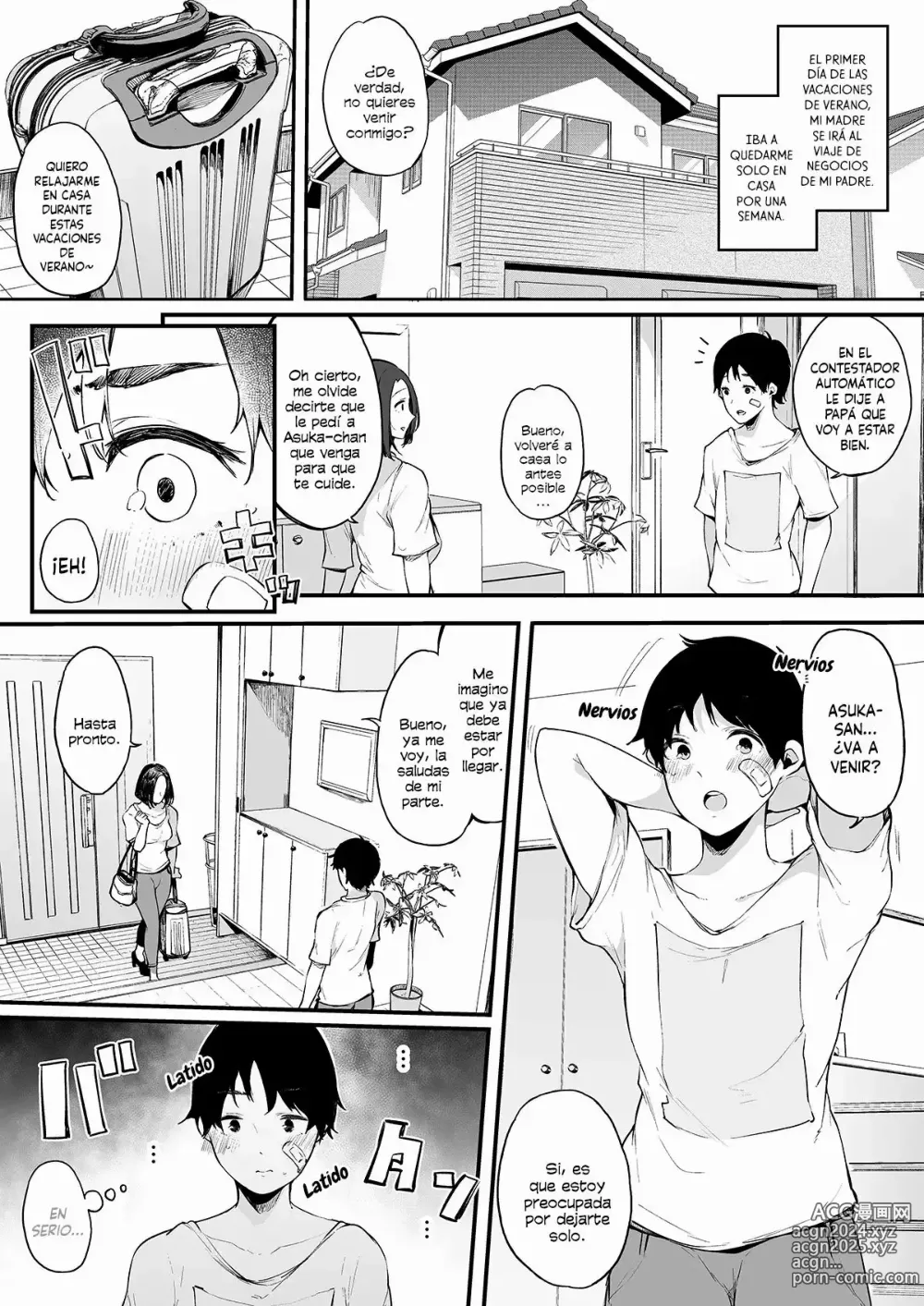 Page 2 of doujinshi Natsu Yasumi, Onee-chan to. Vacaciones de Verano con mi Vecina Mayor.