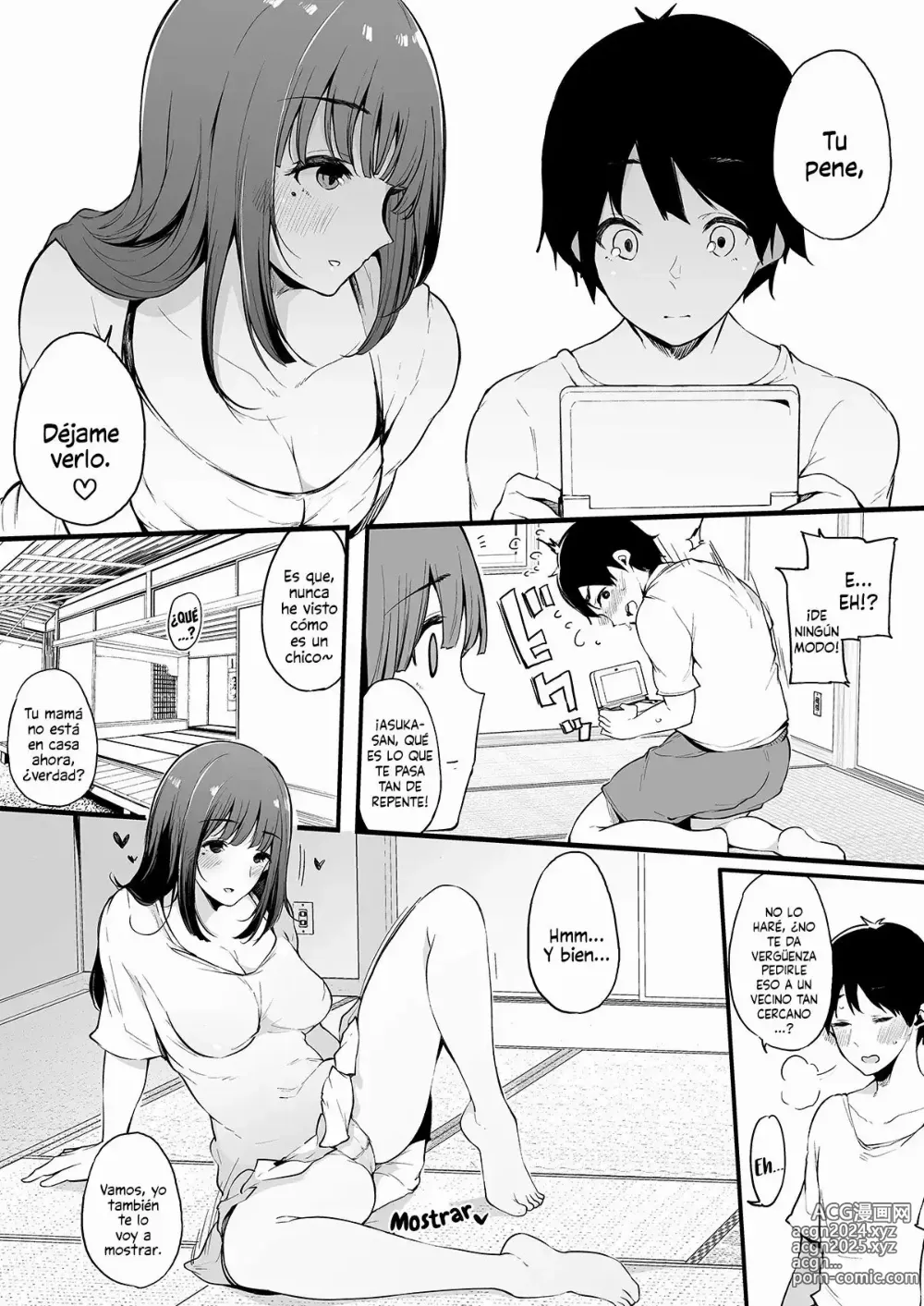 Page 4 of doujinshi Natsu Yasumi, Onee-chan to. Vacaciones de Verano con mi Vecina Mayor.