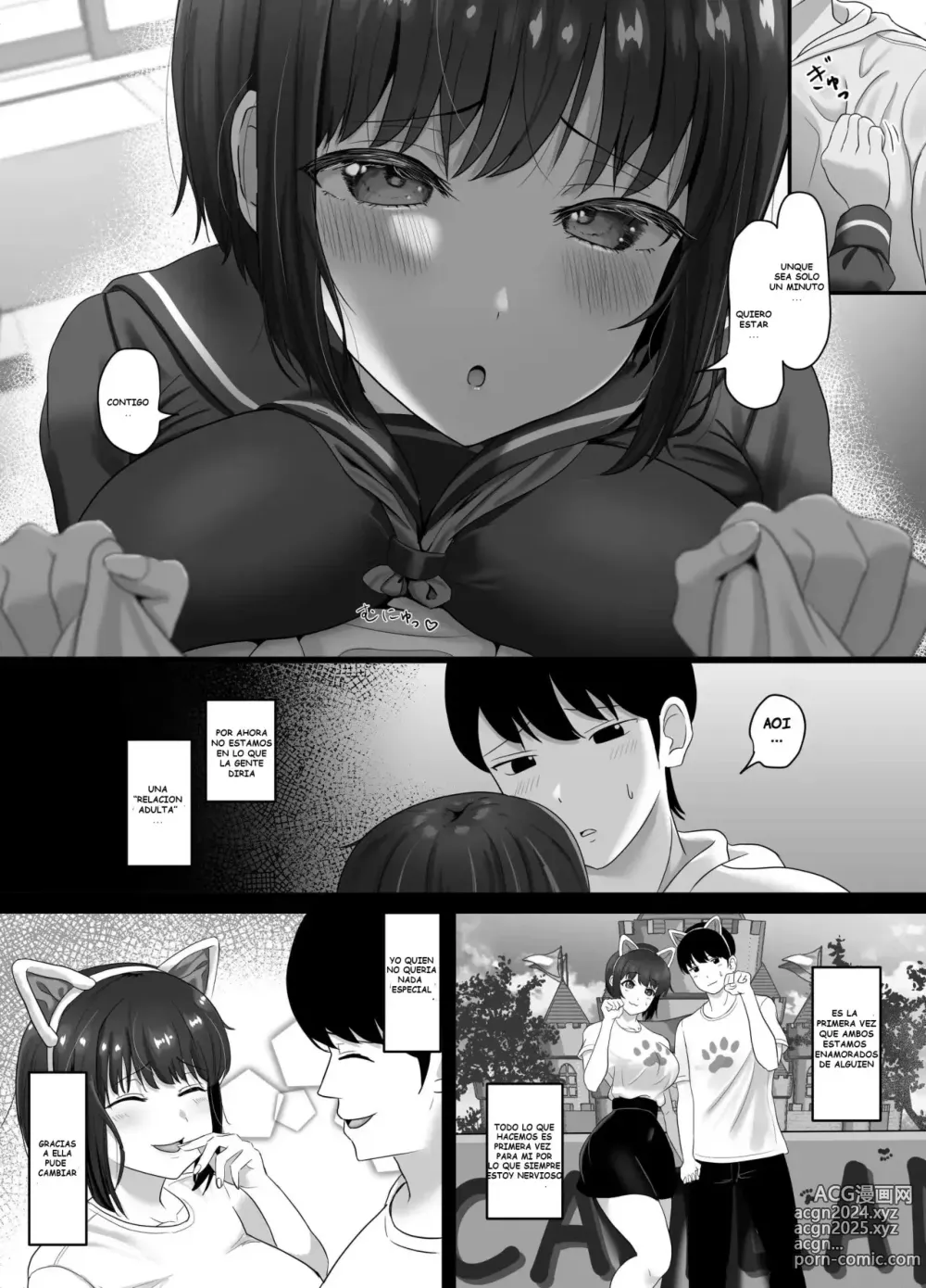 Page 4 of doujinshi Ochi Muku ~Enkyori Renaichuu no Seijun Kanojo ga Charao ni Yogosareru Hanashi~