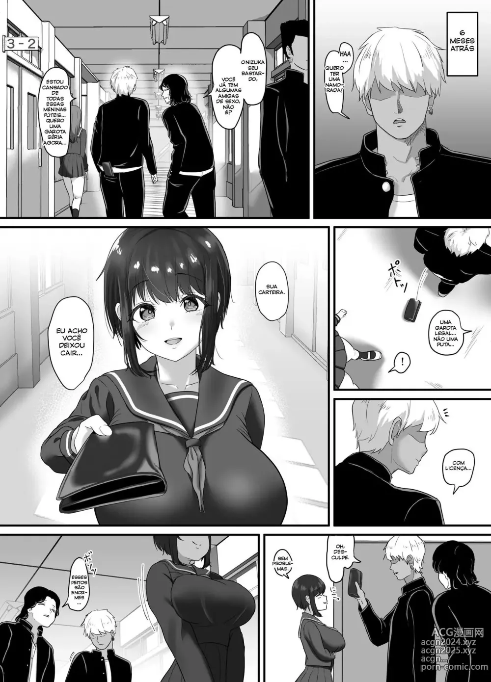 Page 10 of doujinshi Ochi Muku ~Enkyori Renaichuu no Seijun Kanojo ga Charao ni Yogosareru Hanashi~