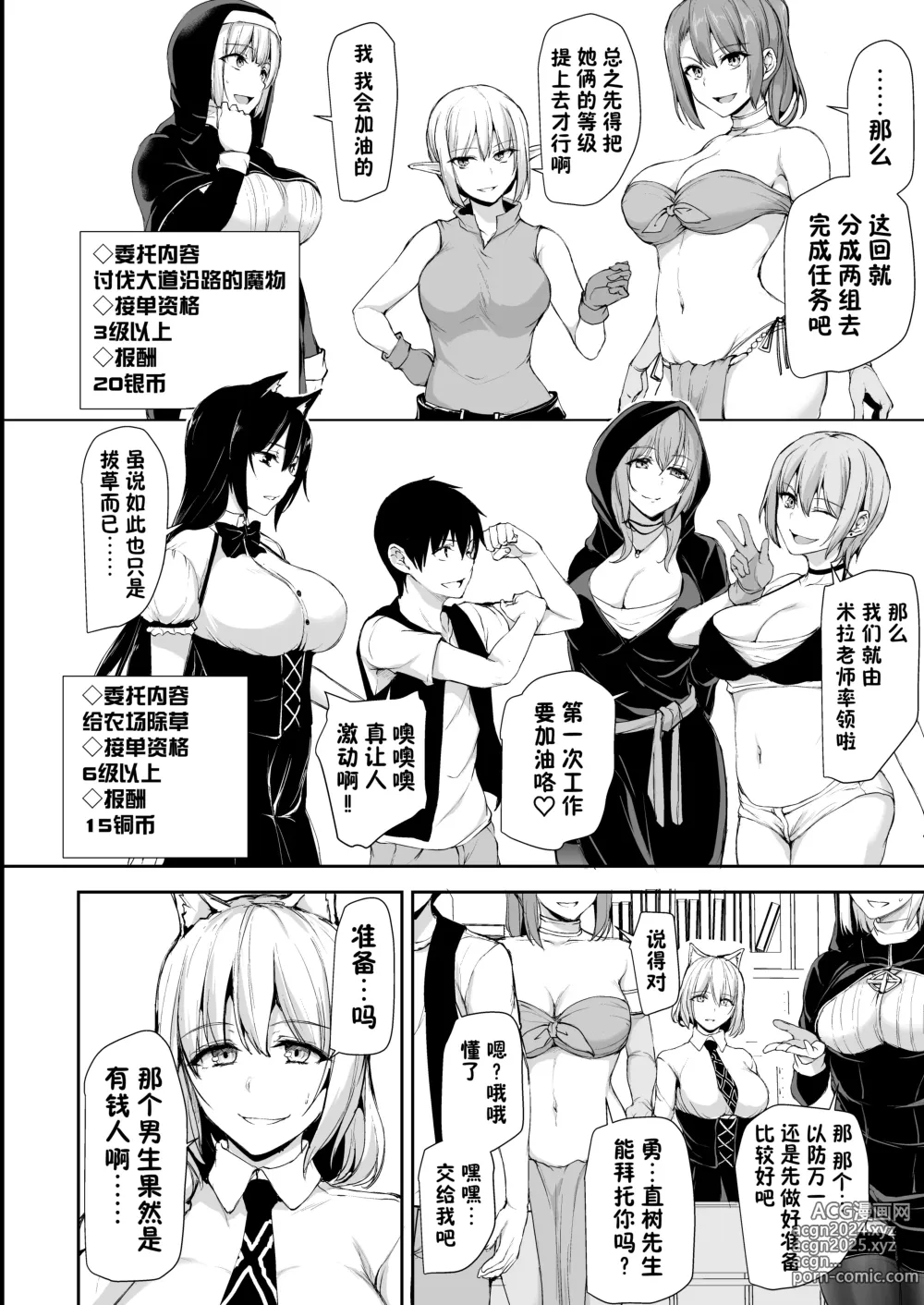 Page 8 of doujinshi Isekai Harem Monogatari 8-8.5