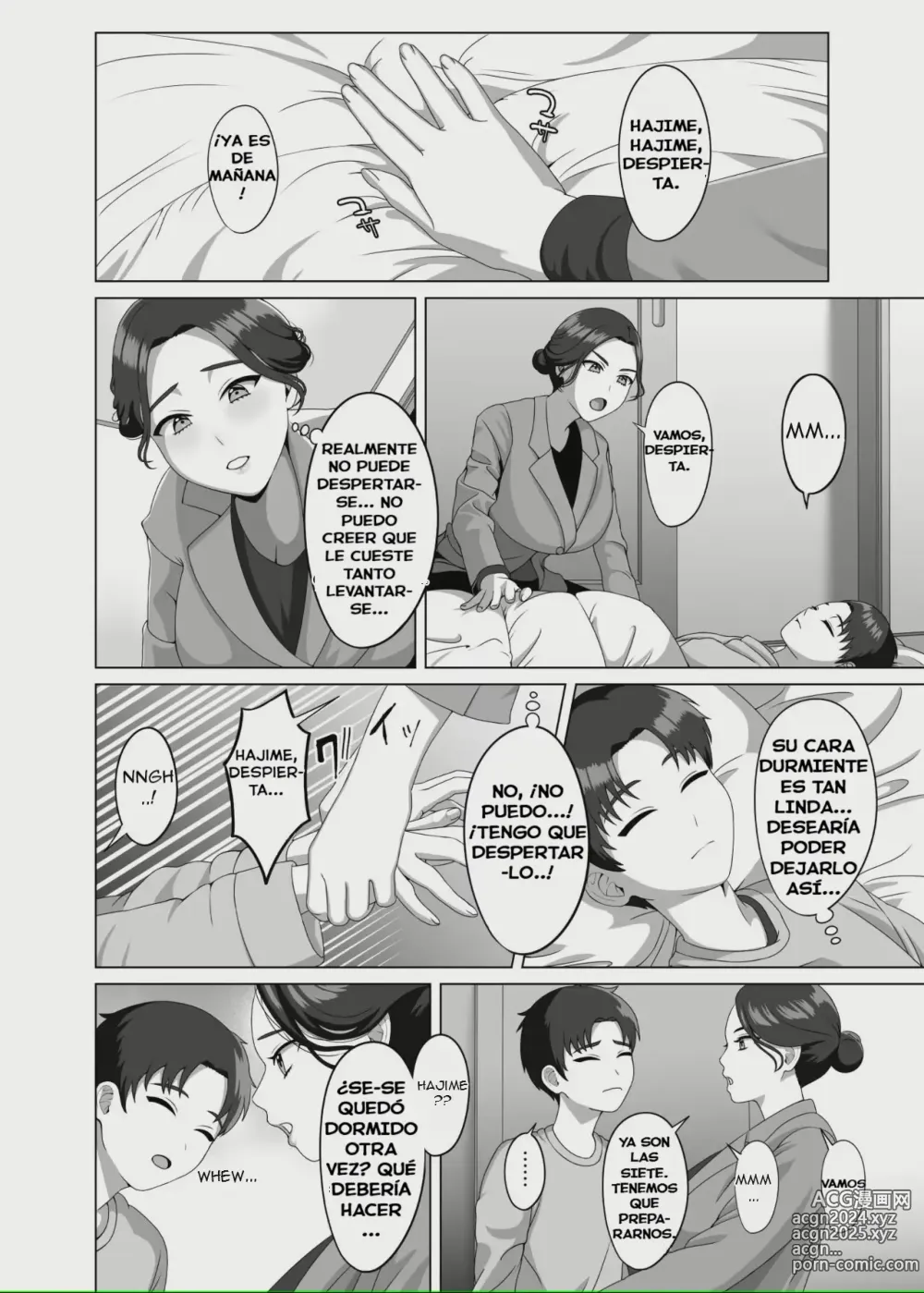 Page 5 of doujinshi Musuko no Asadachi ni Doki Doki Shichau Okaa-san