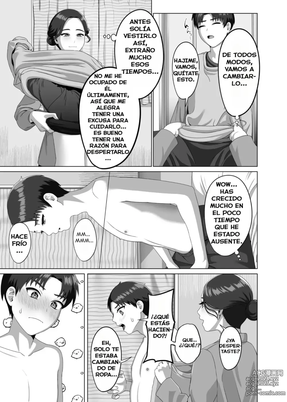 Page 6 of doujinshi Musuko no Asadachi ni Doki Doki Shichau Okaa-san