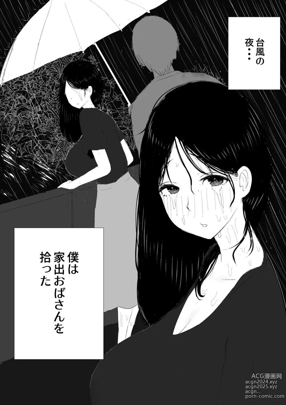 Page 3 of doujinshi 家出おばさん-家出中の人妻を性欲旺盛な大学生が拾い、中出し調教-