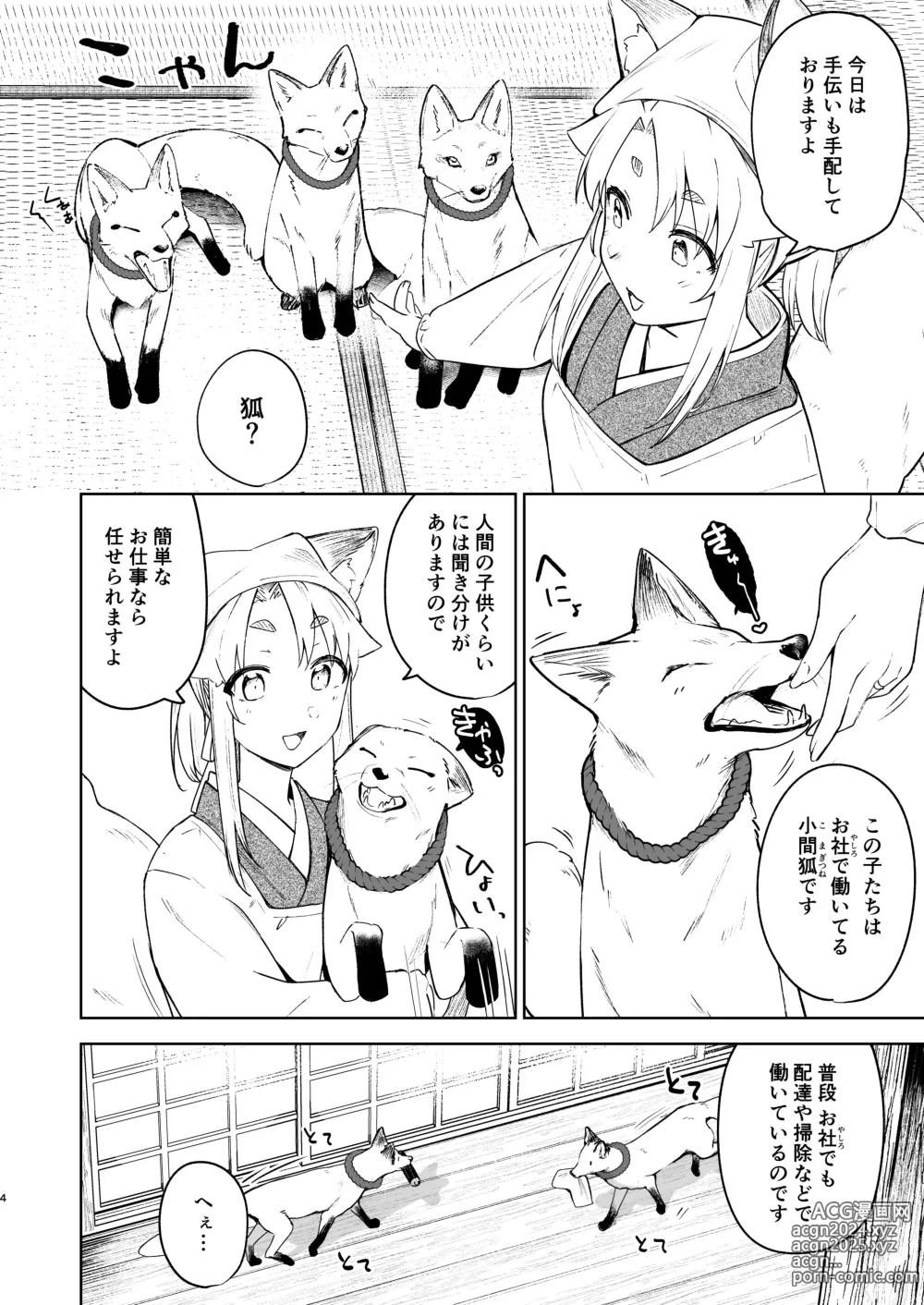 Page 3 of doujinshi Komagitsune no Yue San