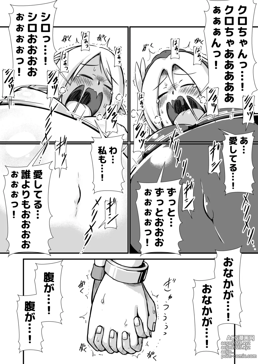 Page 21 of doujinshi 白黒エルフ膨腹破裂_binf