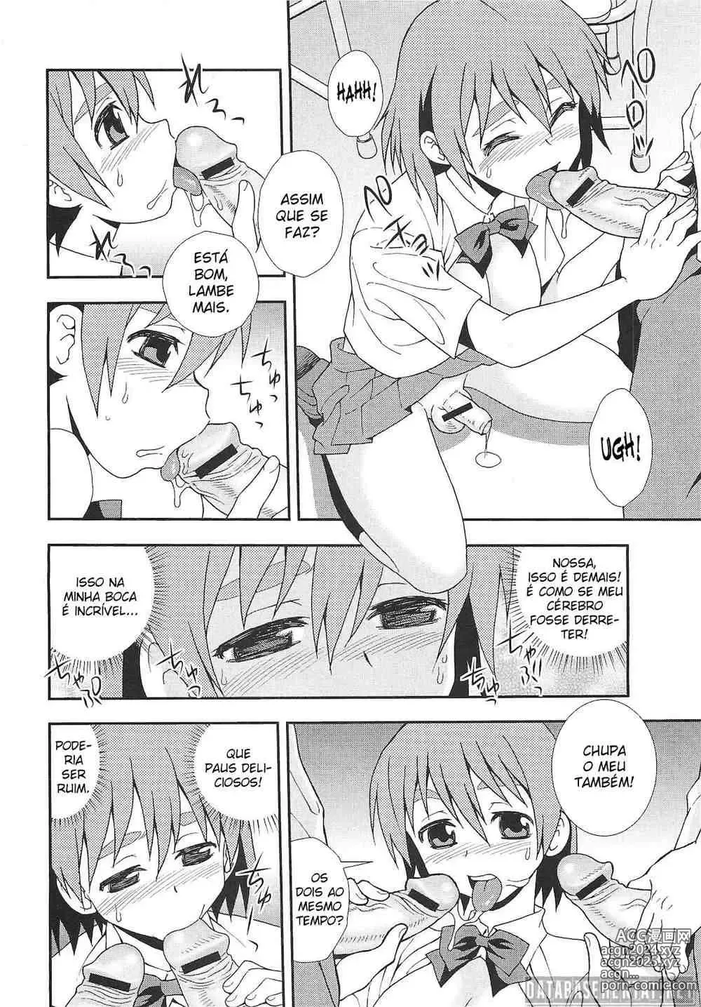 Page 8 of manga Colegial virando mulher testando com os colegas