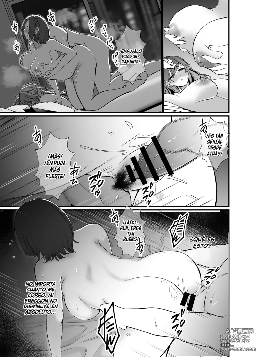 Page 34 of doujinshi Las Mujeres Casadas del Edificio Están Demasiado Frustradas