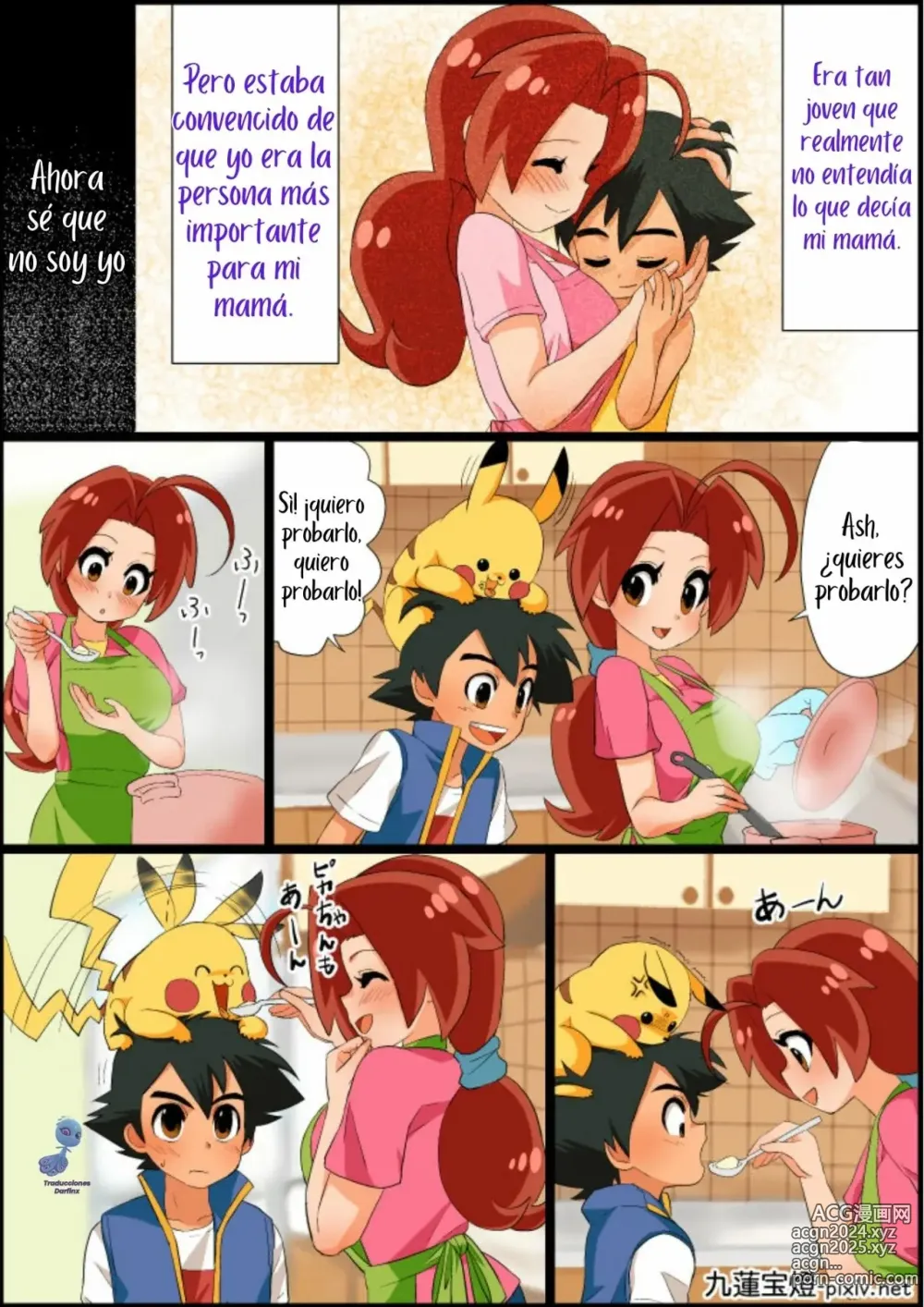 Page 12 of doujinshi Ash x Hanako ~REPARANDO el Corazón de Mamá~