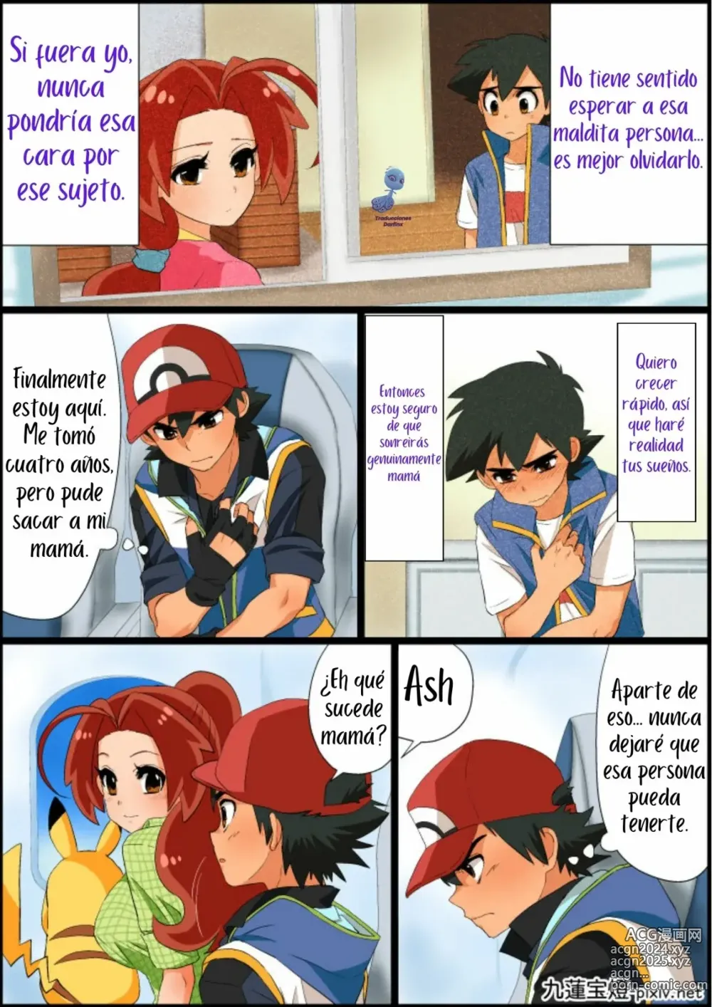 Page 16 of doujinshi Ash x Hanako ~REPARANDO el Corazón de Mamá~