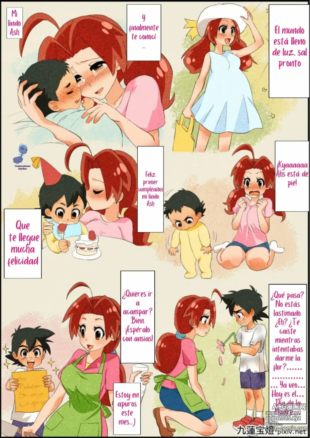 Page 5 of doujinshi Ash x Hanako ~REPARANDO el Corazón de Mamá~