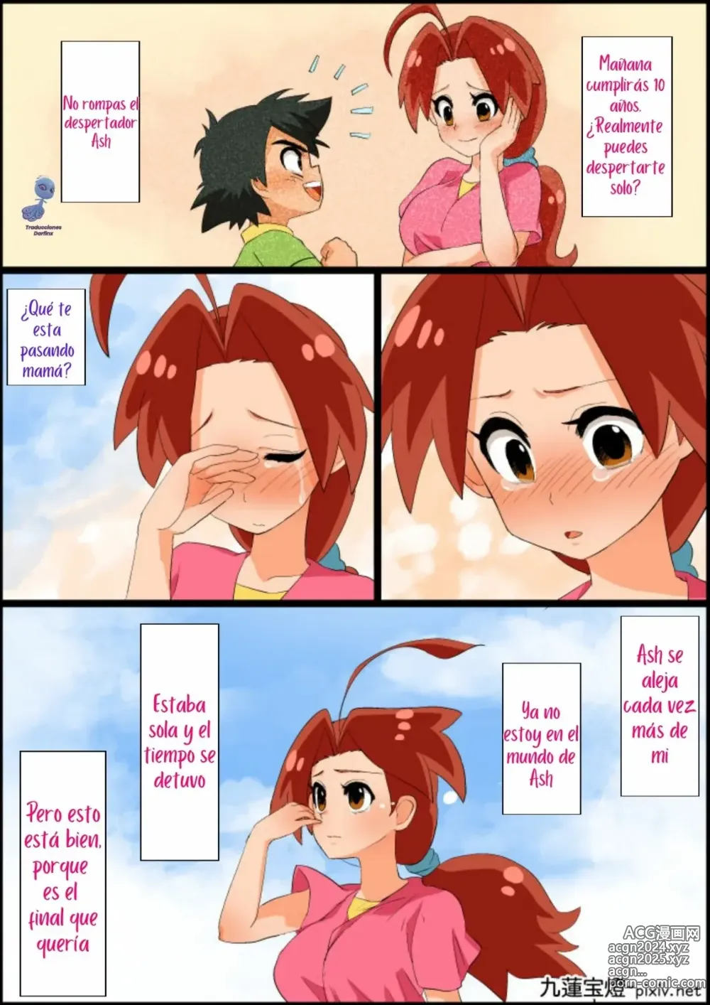 Page 6 of doujinshi Ash x Hanako ~REPARANDO el Corazón de Mamá~