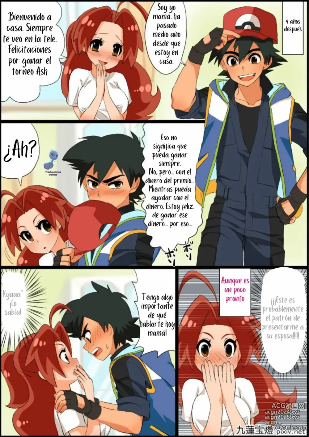 Page 7 of doujinshi Ash x Hanako ~REPARANDO el Corazón de Mamá~