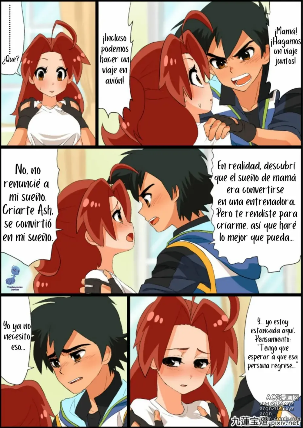 Page 8 of doujinshi Ash x Hanako ~REPARANDO el Corazón de Mamá~