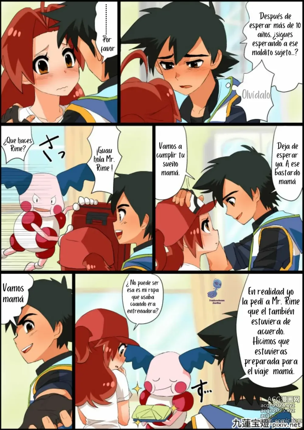 Page 9 of doujinshi Ash x Hanako ~REPARANDO el Corazón de Mamá~