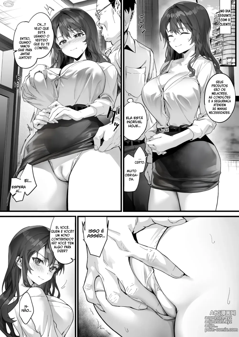 Page 6 of doujinshi JK Chuutai Tsuyogari Shachou ga Buka no Fusei ni Make Midara ni Koshi o Furi Netoru made