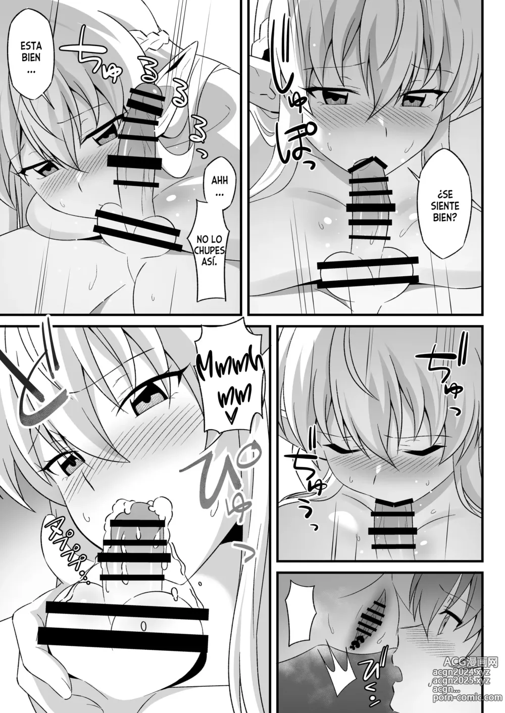 Page 12 of doujinshi Oyashiki ni Tsukaeru Elf wa Goshujin-sama ni XXXX de Gohoushi Suru no ga Shigoto desu