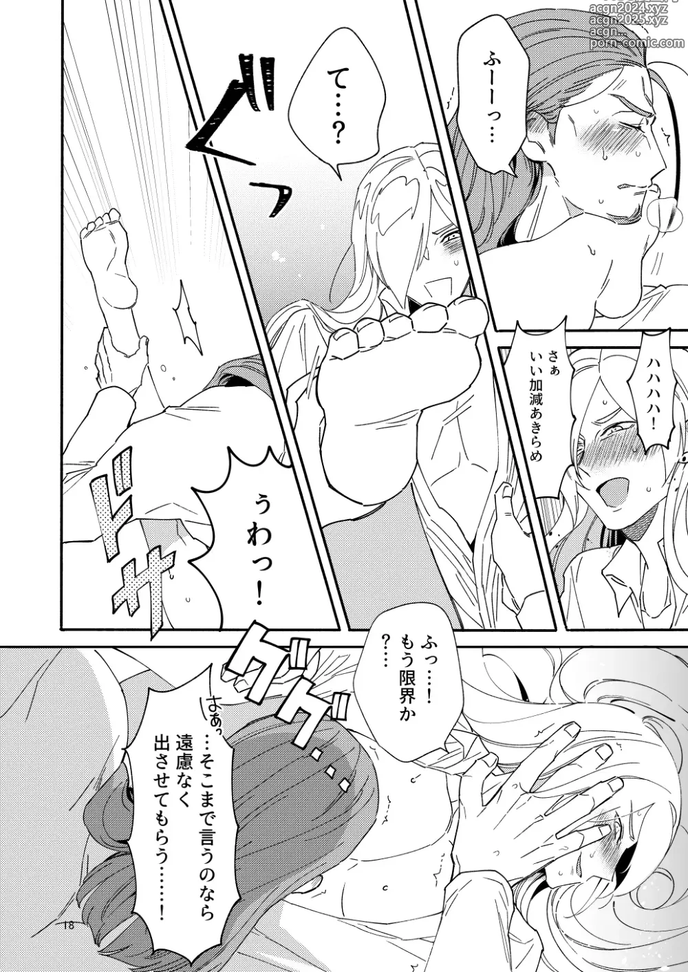 Page 16 of doujinshi Eiyuu senzoku komon shaseikanri gunshi Ho￮￮￮!!!