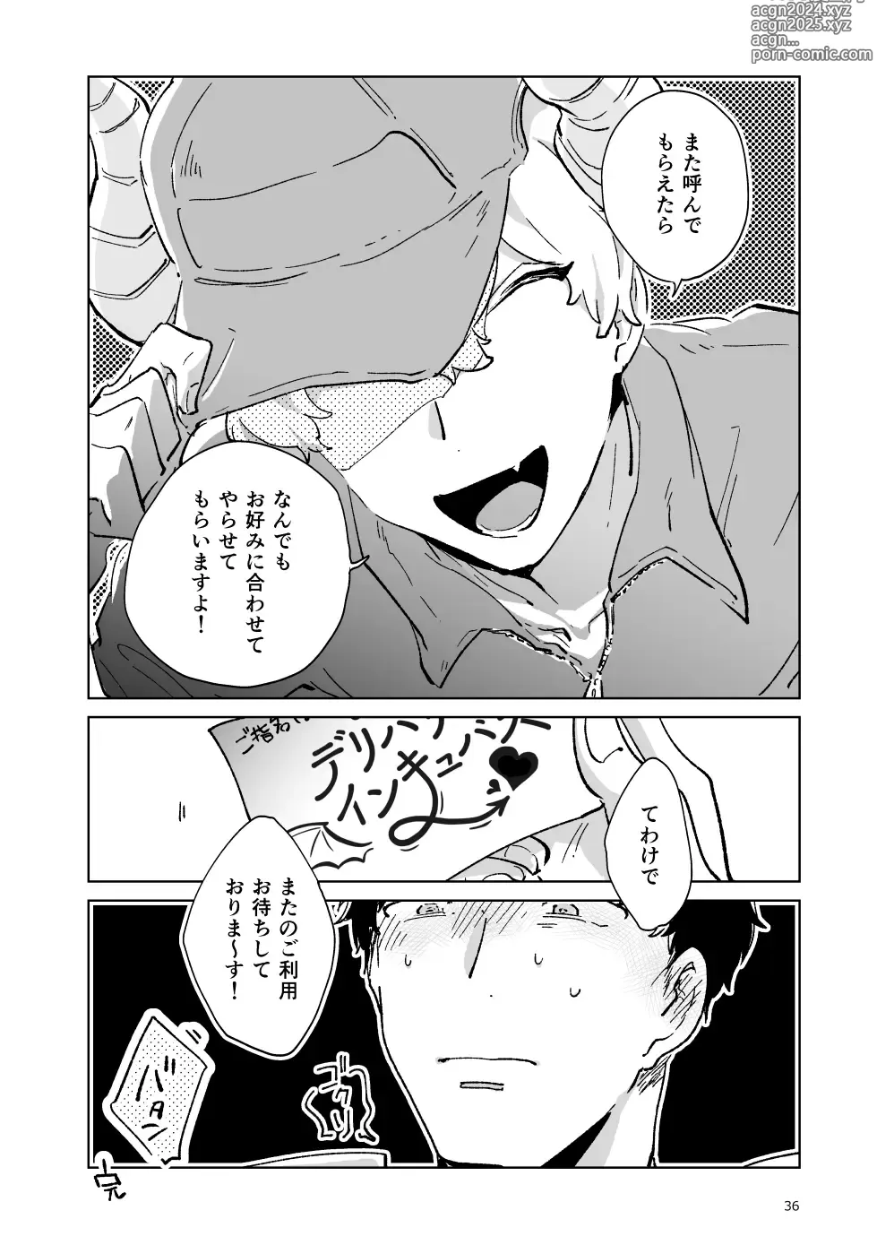 Page 37 of doujinshi Shucchou Kaihatsu Delivery Incubus