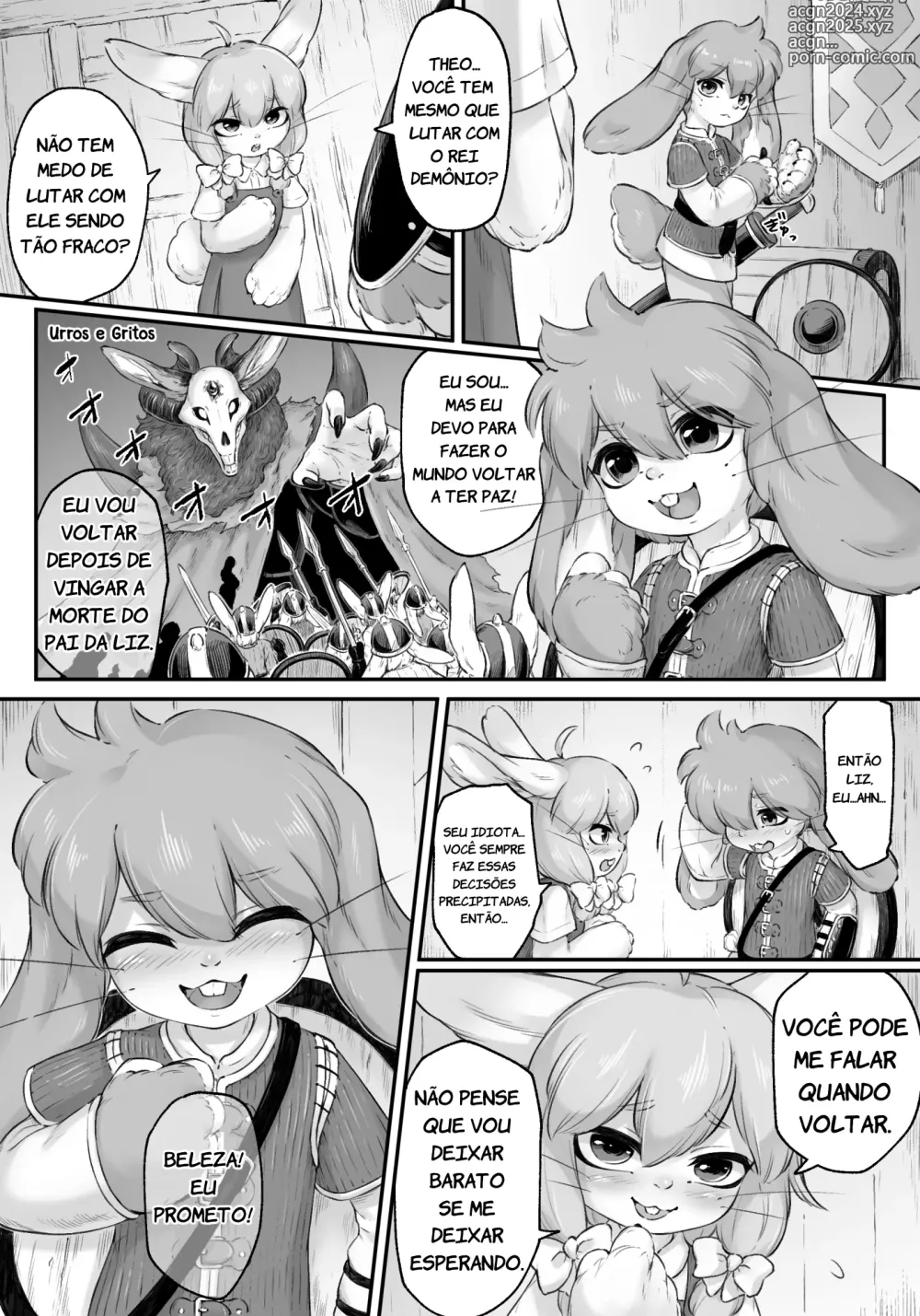 Page 2 of doujinshi O Heroí Coelho Escolheu a Noiva do Senhorio que a Amiga de Infância que Deixou no Vilarejo! (decensored)