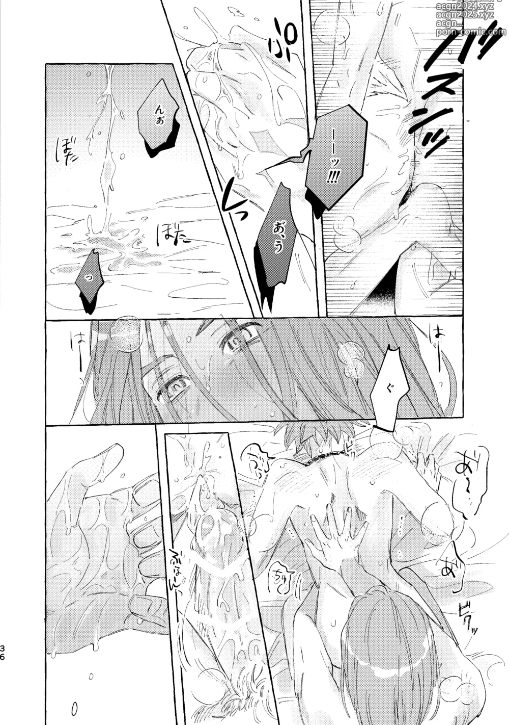 Page 36 of doujinshi Kutabire yusha-sama to amayakashitai aibou no hanashi