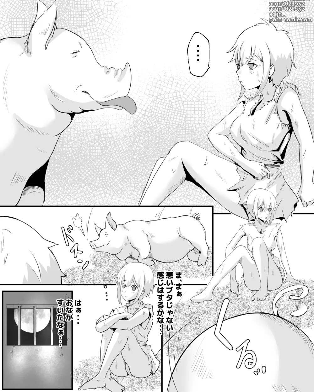 Page 6 of doujinshi Dorei Shoujo to Buta no Nan