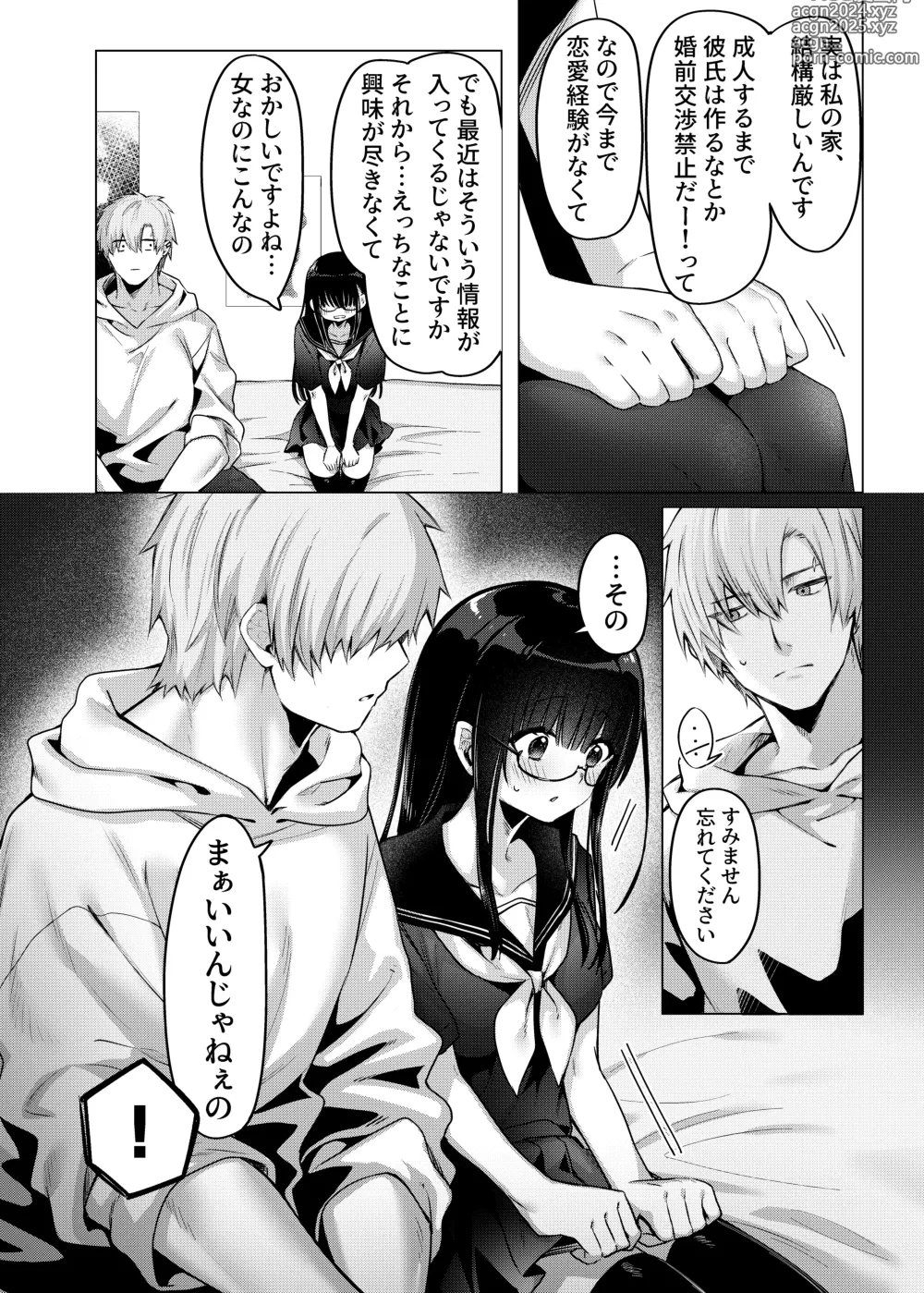 Page 10 of doujinshi Karada Meate to Fukenzen, megane version