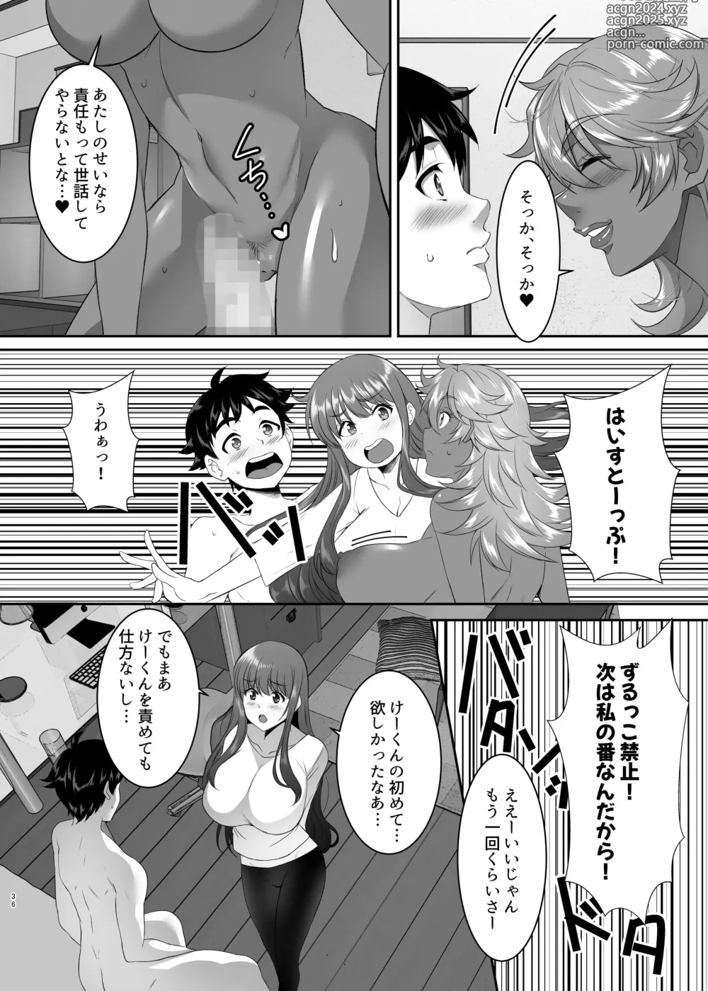 Page 36 of doujinshi Sei Yariman Sisters Pakopako Nikki 1R