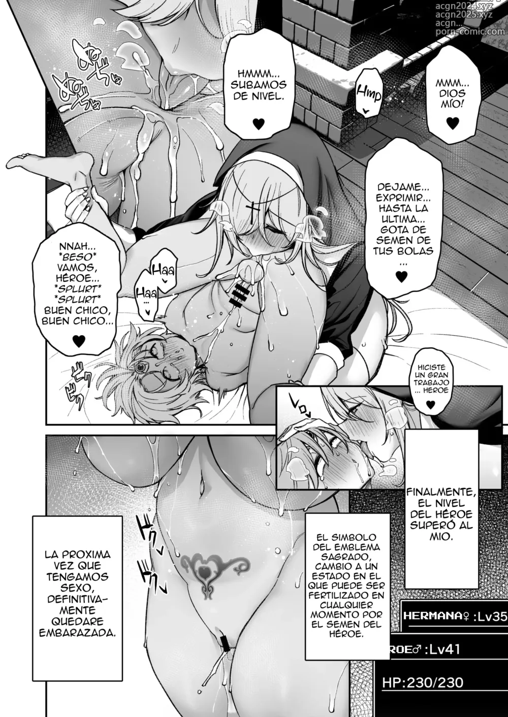 Page 39 of doujinshi Yuusha-sama ga Yowakute Fuan nanode Kami wa Sister ni Tanetsuke Koubi o Meijimashita ♥