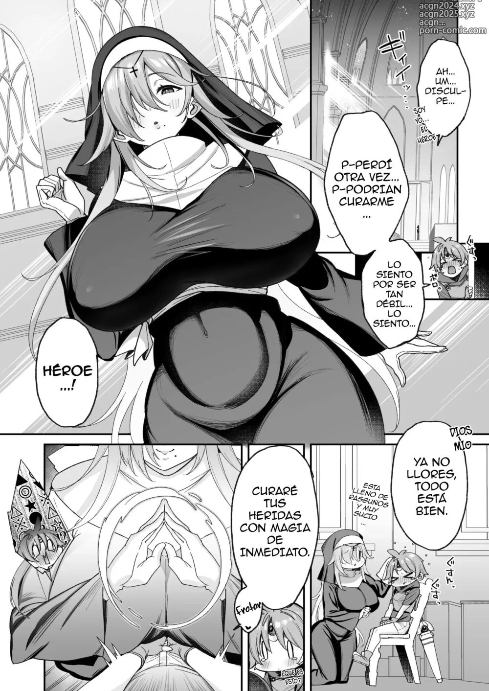 Page 5 of doujinshi Yuusha-sama ga Yowakute Fuan nanode Kami wa Sister ni Tanetsuke Koubi o Meijimashita ♥