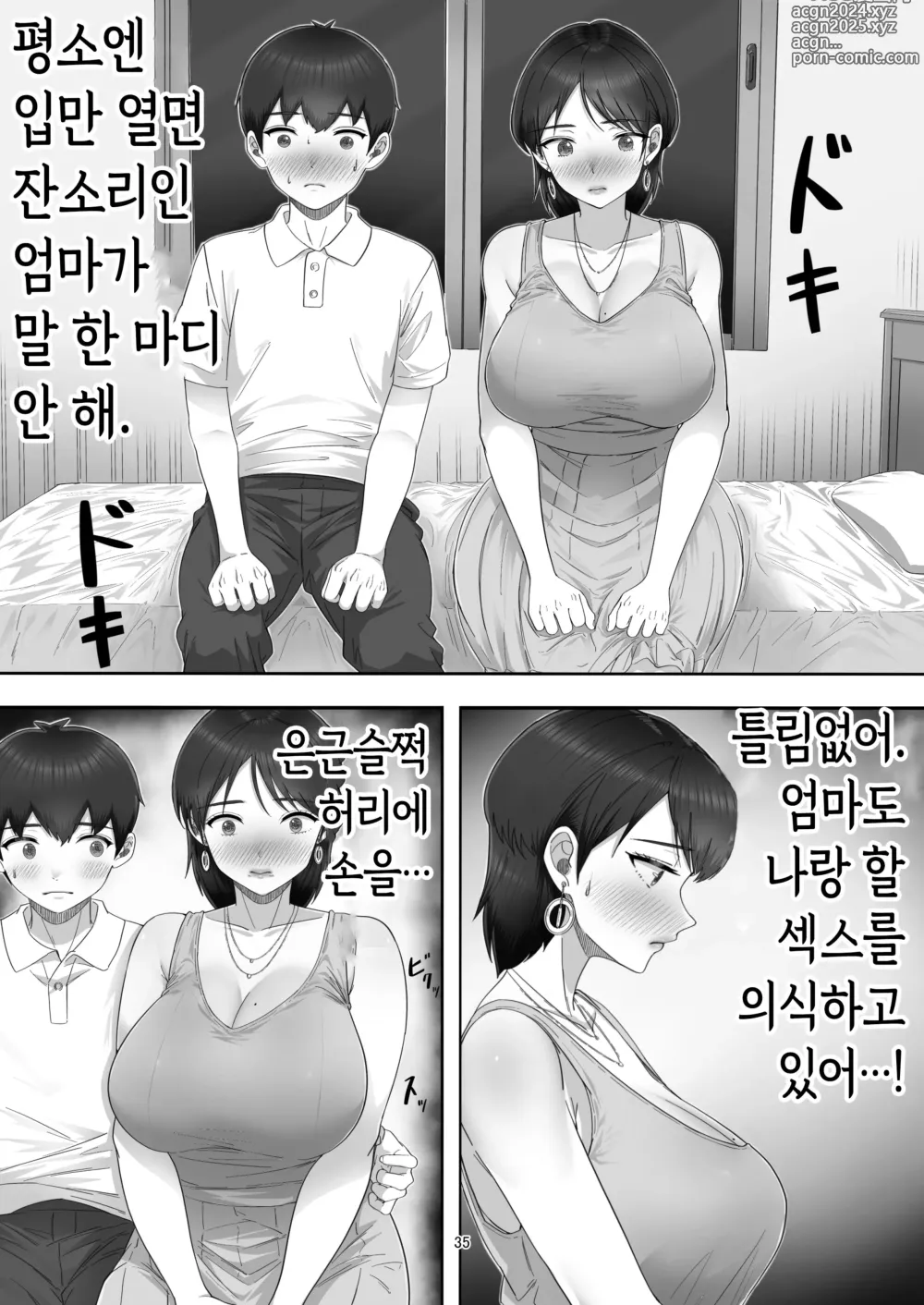 Page 35 of doujinshi 콜걸 불렀더니 진짜 엄마가 온 이야기