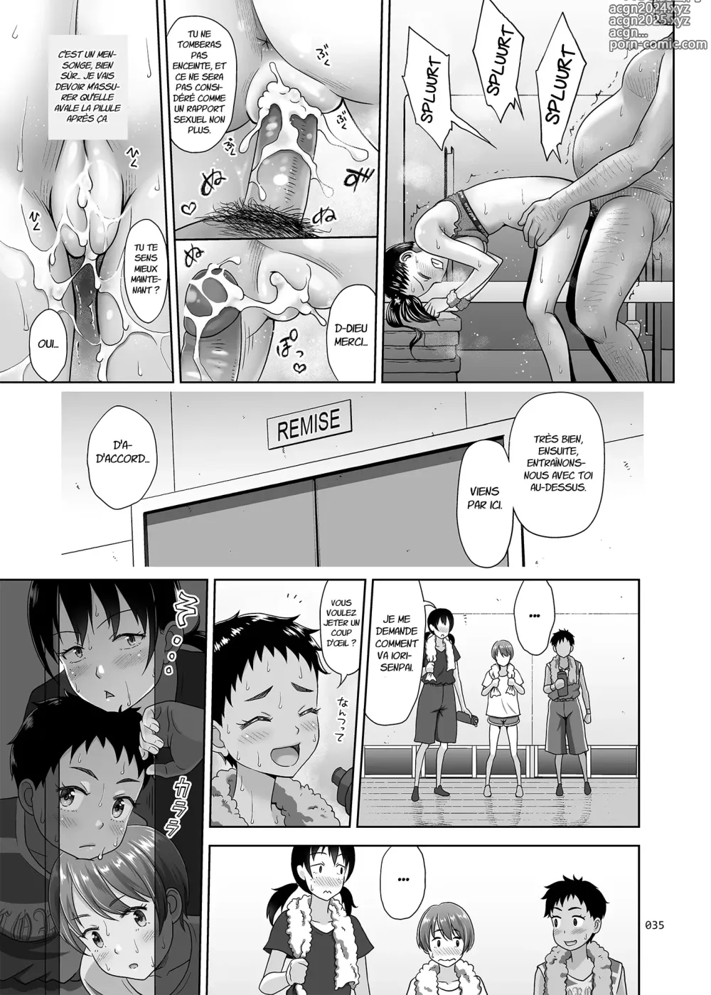 Page 34 of doujinshi Après Tous Ces Exercices Dans la Salle de Stockage Surchauffée, Nous étions Trempés De Sueur. (decensored)