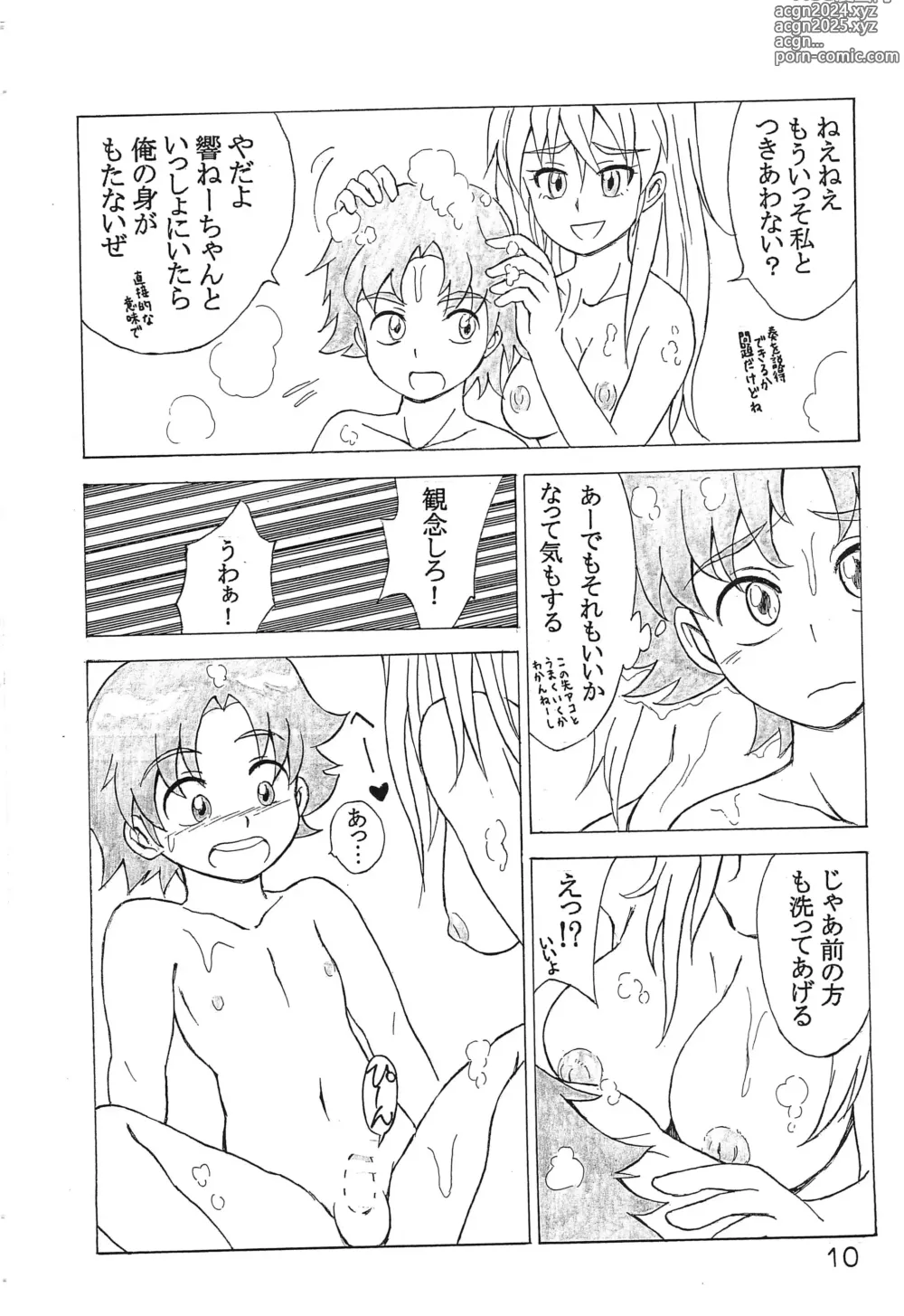 Page 9 of doujinshi Watashi, Shinyuu no Otouto o Lock-on shichatteru Ikenai Precure Joshi nan desu