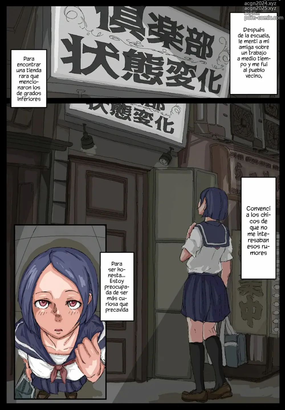 Page 2 of doujinshi Onahole Senpai.