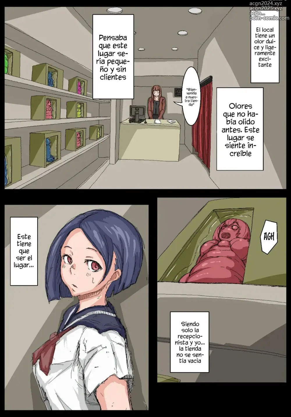 Page 4 of doujinshi Onahole Senpai.