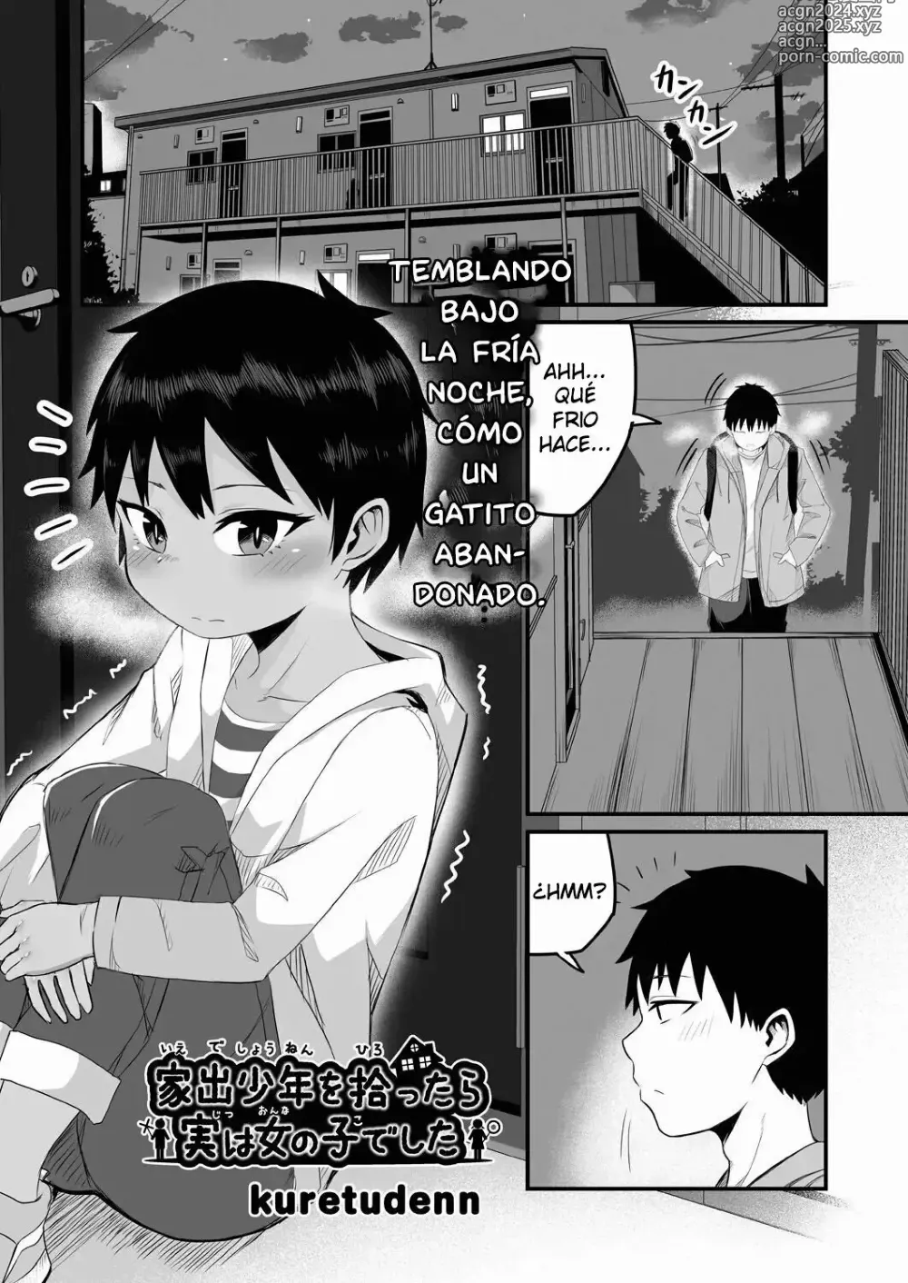 Page 1 of manga The Runaway Boy I Picked Up Was Actually a Girl