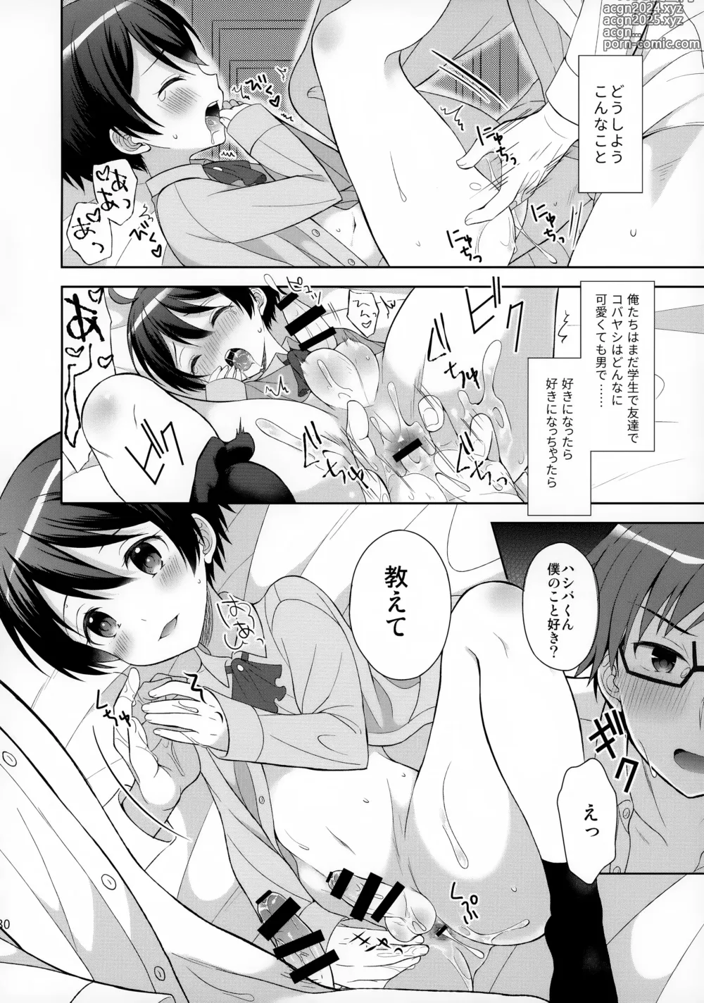 Page 29 of doujinshi Ore wa Kobayashi ni Shaseikanri sa Rete Iru