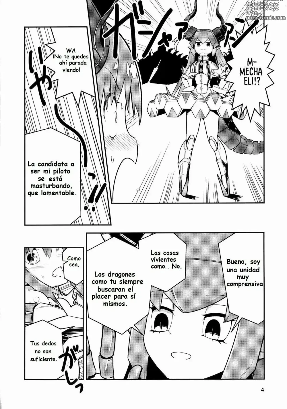 Page 3 of doujinshi Eliza VS Futanari Mecha-Eliza