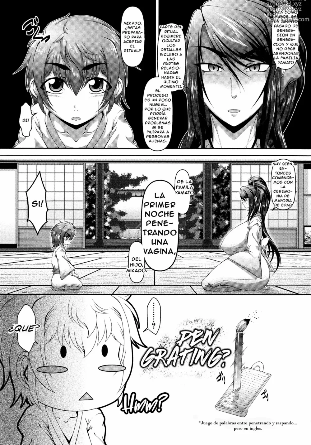 Page 3 of manga Oyako no Fudeoroshi