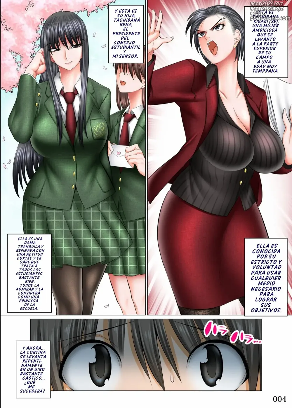 Page 4 of doujinshi Boku Igai Inpo no Sekai 4 Kouchou & Seitokaichou Oyakodon Hen