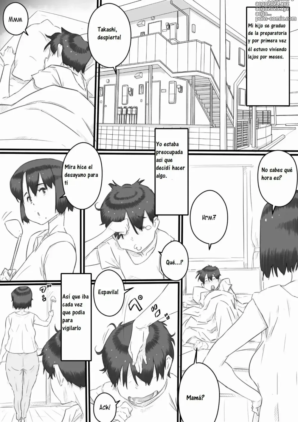 Page 2 of doujinshi Staying over at my son's apartment