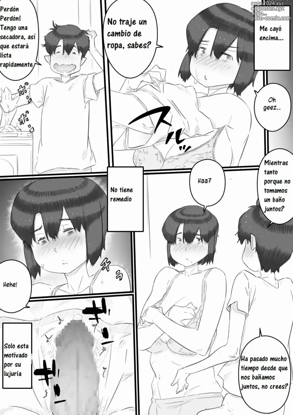 Page 12 of doujinshi Staying over at my son's apartment