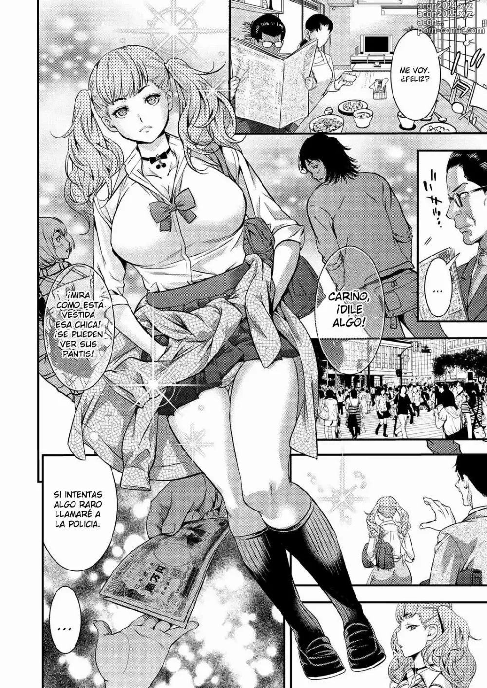 Page 2 of manga El sexo incestuoso de la zorra gyaru con su padre, que se enfada con ella por prostituirse