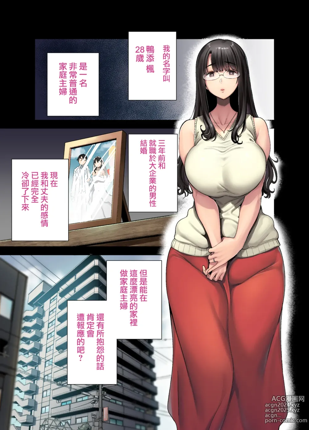 Page 2 of doujinshi ワイルド式日本人妻の寝取り方 其ノ一眼鏡あり