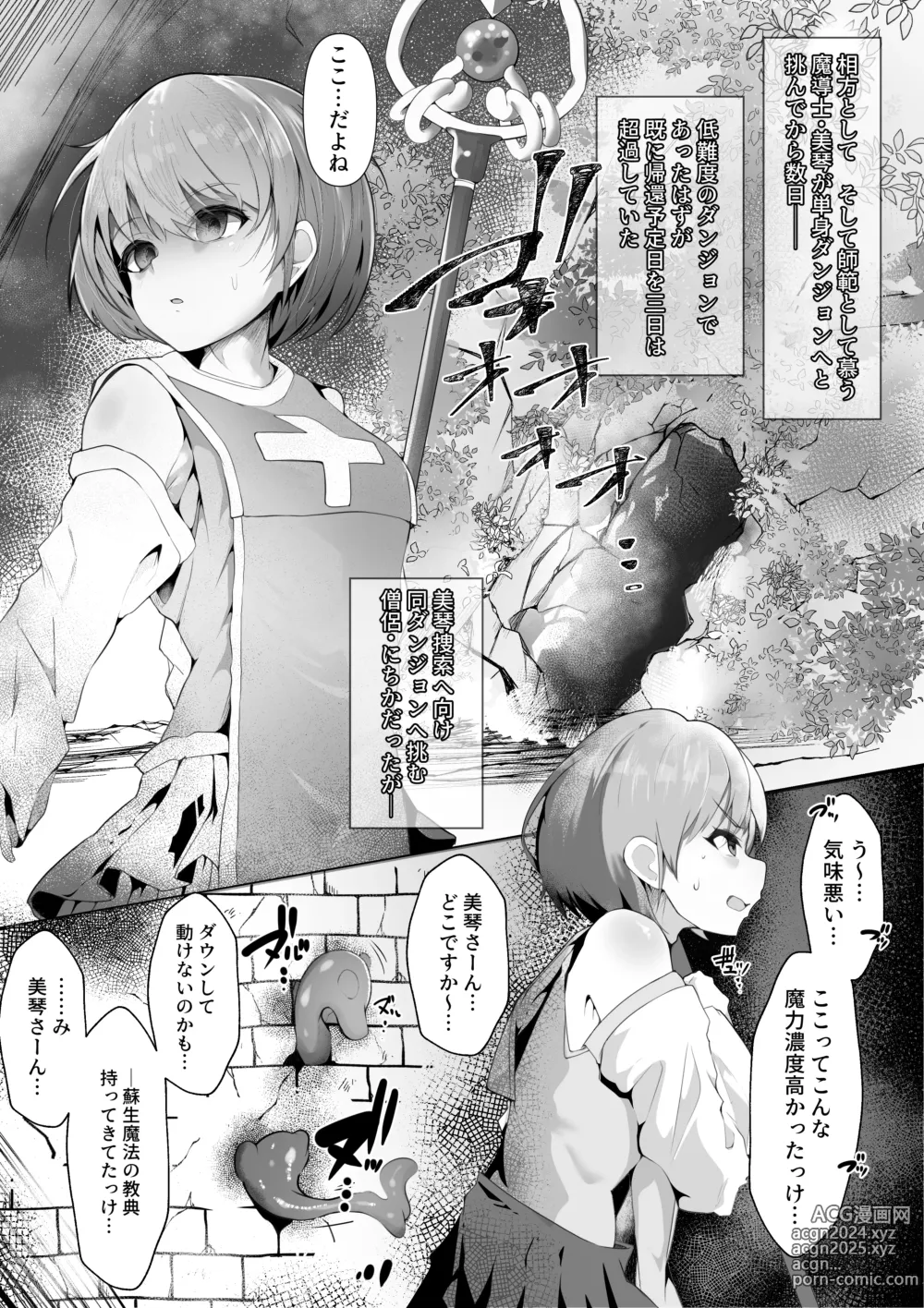 Page 2 of doujinshi Souryo Nichika ga Shokushu Inma ni Kotenpan ni Okasareru Hanashi