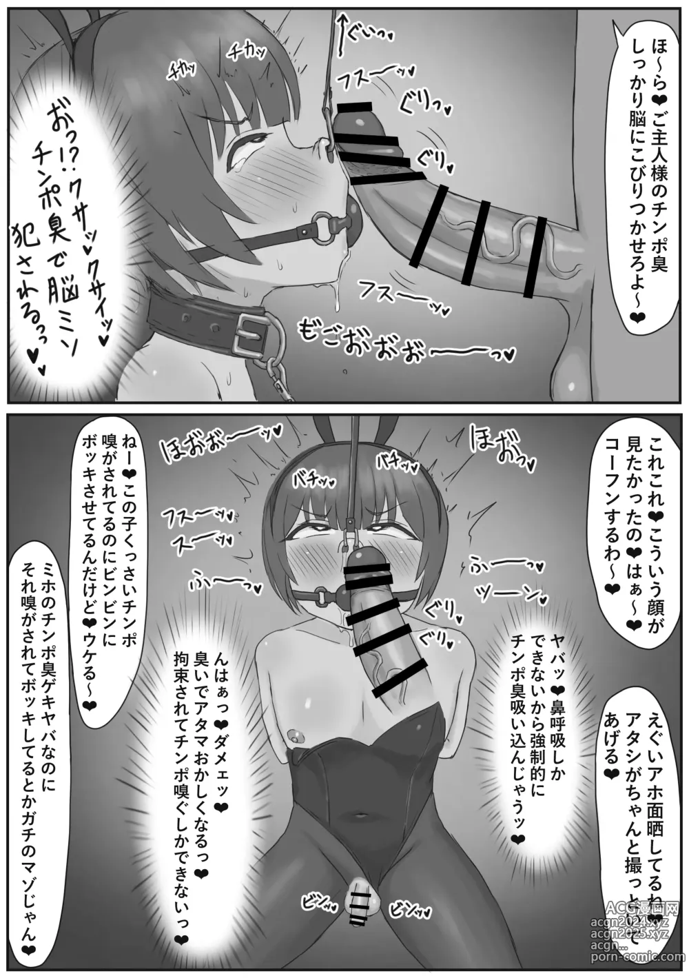 Page 21 of doujinshi Bunny Josou Danshi ga Succubus Cos no Futanari-tachi ni Mazo Onaho ni Sarechau Hanashi