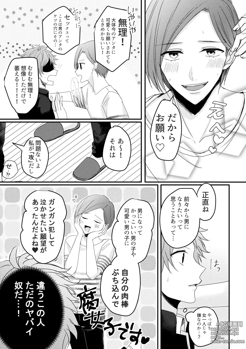 Page 8 of doujinshi Otoko ni natta kantoku o sukueru no wa ore dakerashii…