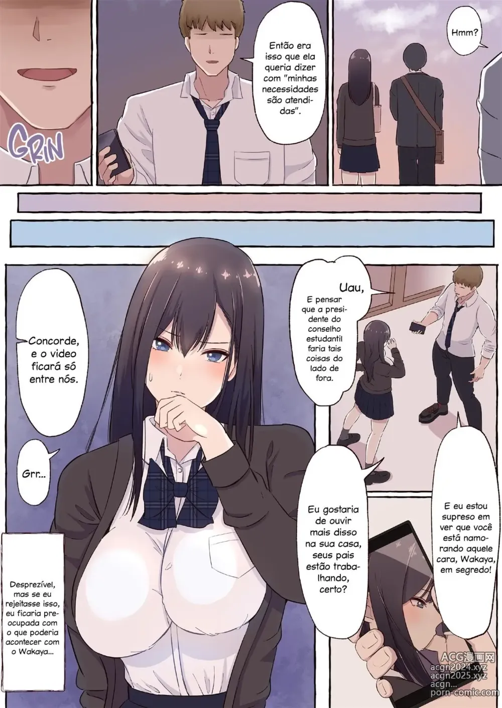 Page 10 of doujinshi Cool na Kyonyuu Iinchou, Netorare Kairaku Ochi